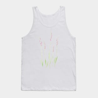 little purple wildflowers  watercolor painting Tank Top